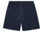 Dunkelblaue Shorts mit Kordelzug.