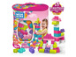Mega Bloks Bausteine in einer rosa Tasche für Kleinkinder.
