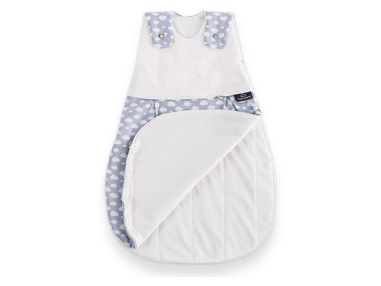 Gehe zu Vollbildansicht: Träumeland Babyschlafsack-Set LIEBMICH, Wolke blau - Bild 3