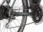 Nahaufnahme eines Fischer E-Bikes mit Shimano Acera Schaltung.