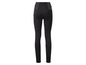 Schwarze Leggings mit hoher Taille.