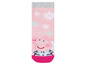 Rosa Socken mit Peppa Pig und Schneeflocken