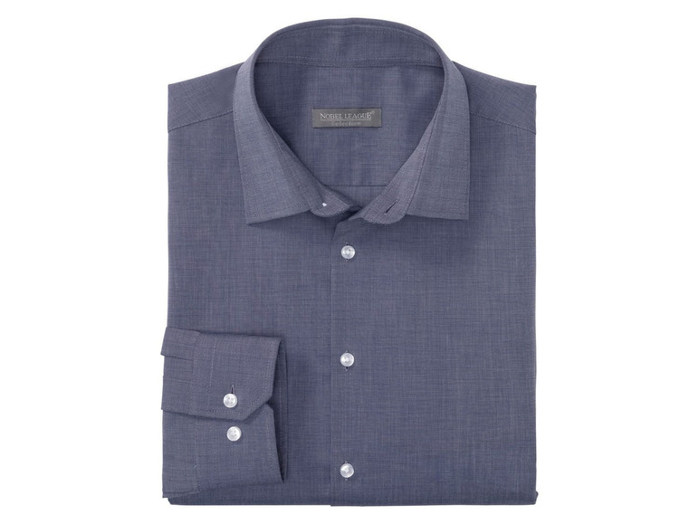 Ein dunkelblaues Hemd von Nobel League.
