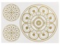 Drei goldene Mandala-Aufkleber
