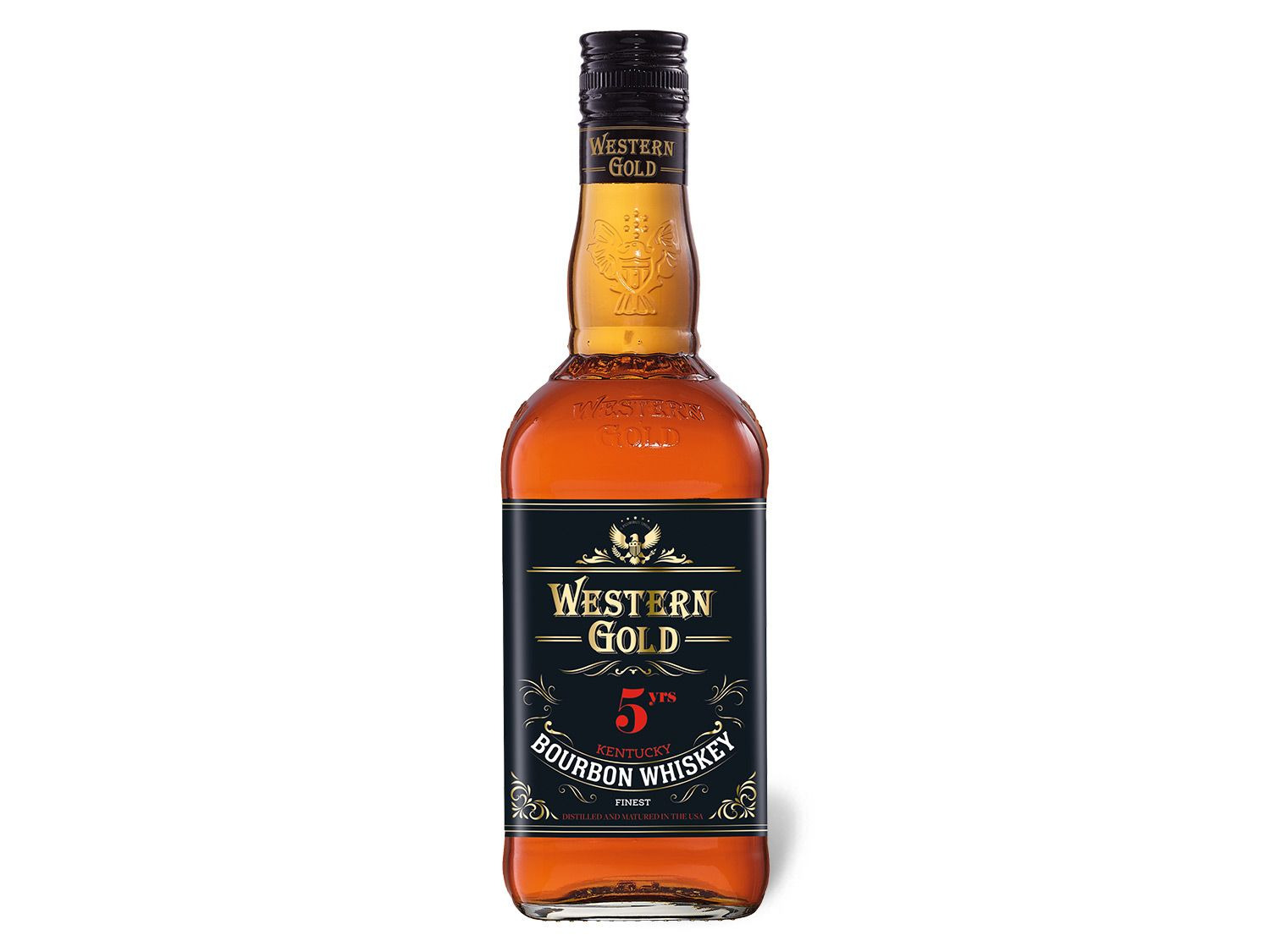 WESTERN | 5 Vol GOLD Whiskey LIDL Jahre Bourbon 40%