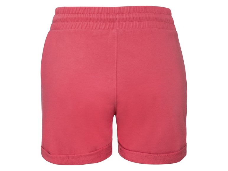 Rosa Shorts mit elastischem Bund.
