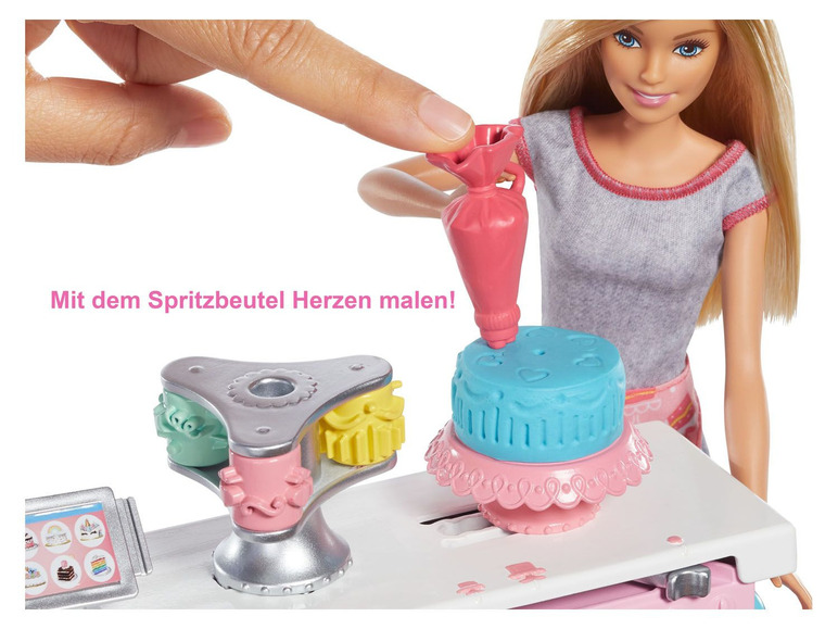 Gehe zu Vollbildansicht: Barbie Tortenbäckerei und Puppe Spielset - Bild 5