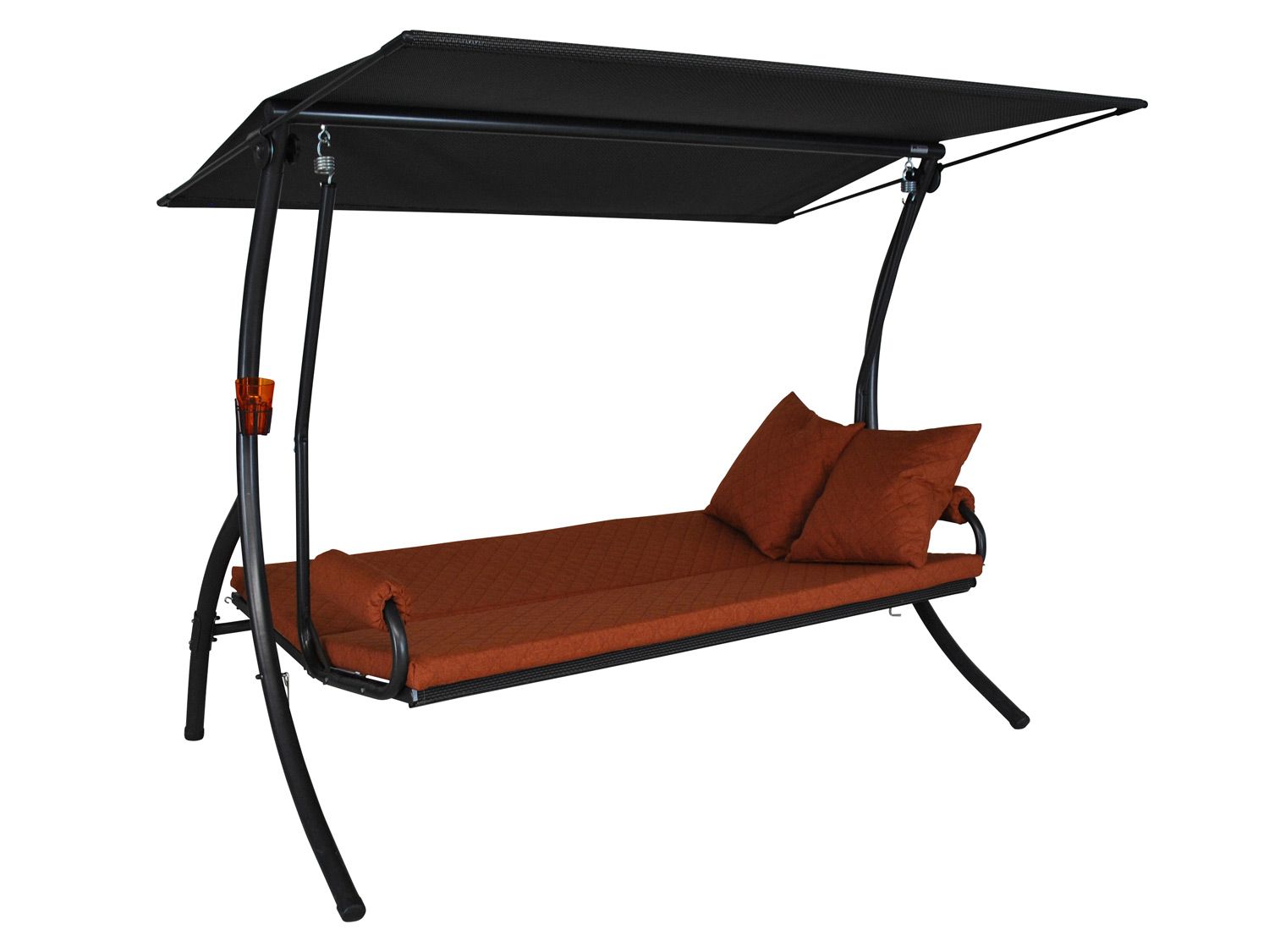 Angerer Hollywoodschaukel »WAVE«, 3-Sitzer (Terracotta) | 04021093024007