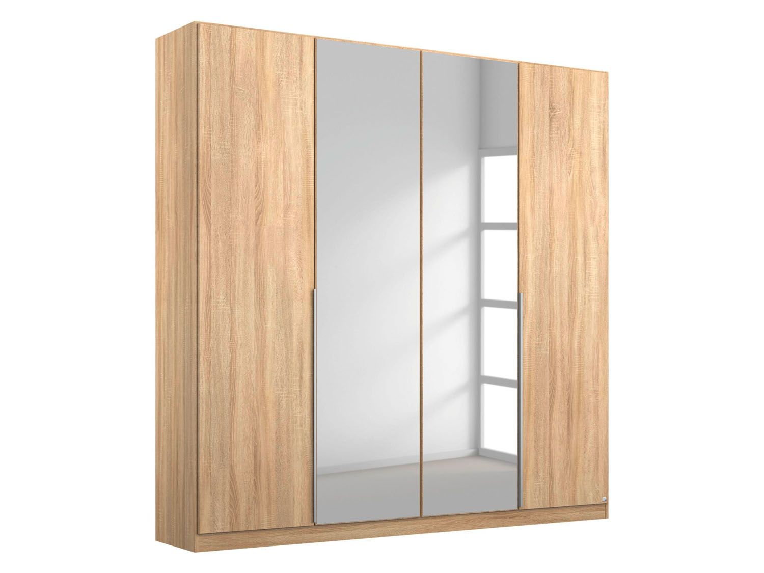 rauch ORANGE Drehtürenschrank Alabama mit Spiegel (Classic, Eiche sonoma, Breite 181cm, Höhe 229cm) | 04053714729565