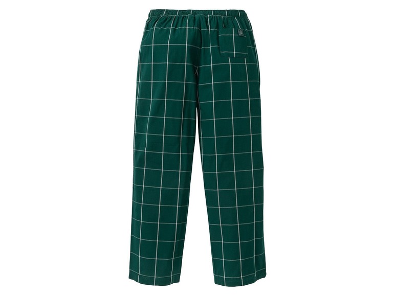 Gehe zu Vollbildansicht: LIVERGY® Herren Pyjama, mit Bindeband und Taschen, aus reiner Baumwolle - Bild 6