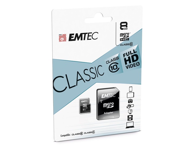 Gehe zu Vollbildansicht: Emtec mSD Class10 Classic Speicherkarte - Bild 3