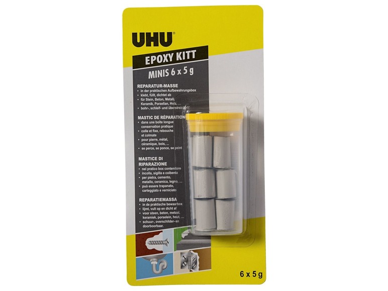 Gehe zu Vollbildansicht: UHU Epoxy Kitt Paket 6x5 g - Bild 1