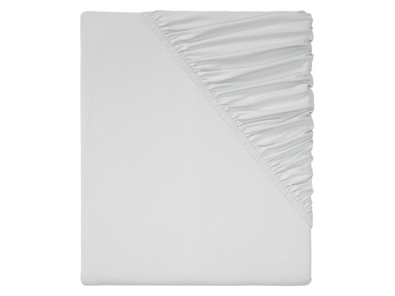 Gehe zu Vollbildansicht: MERADISO® Jersey Spannbettlaken, 140-160 x 200 cm, aus Baumwolle und Elasthan - Bild 3