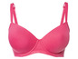 Ein rosa BH mit glatten Cups.