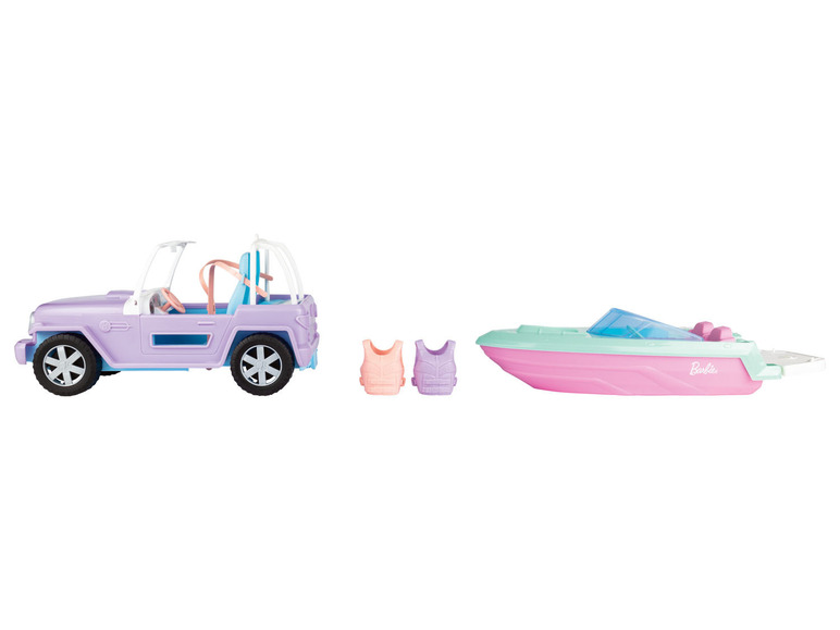 Gehe zu Vollbildansicht: Barbie Puppen mit Fahrzeug und Boot / Puppe mit Einhorn - Bild 12