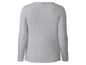 Graues Langarmshirt mit Rundhals-Ausschnitt.