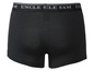 Schwarze Boxershorts mit 'Uncle Sam' Logo.
