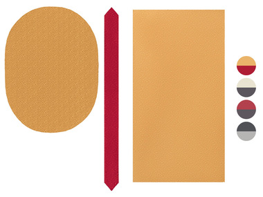 LIVARNO home Tischdecke Jacquard, 2-teilig, mit Tischband