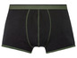 Schwarze Boxershorts mit grünem Bund