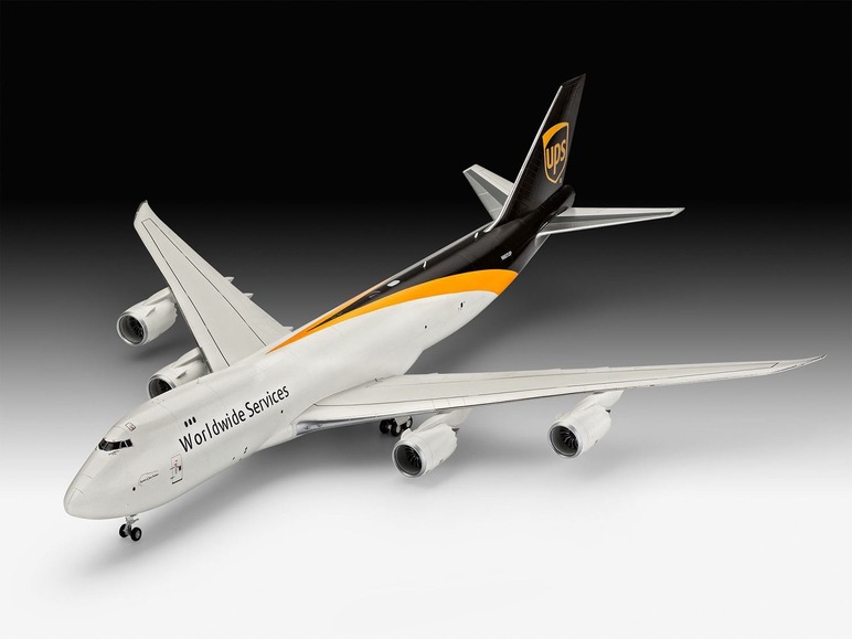 Gehe zu Vollbildansicht: Revell Modellbausatz »Boeing 747-8F UPS«, Flugzeug, Maßstab 1:144, ab 14 Jahren - Bild 4