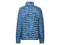 Eine blaue Steppjacke mit Muster.