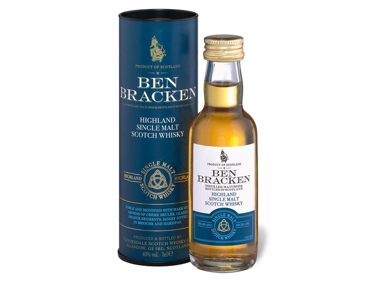 Single 3 Malt 0,05 Mini-Pack Bracken x 40% Whisky Ben Scotch Vol l,