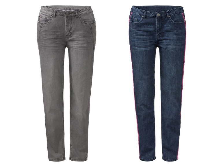Gehe zu Vollbildansicht: ESMARA® Jeans Damen, Slim Fit, Super-Stretch, mit seitlichem Gummizug, hoher Baumwollanteil - Bild 1