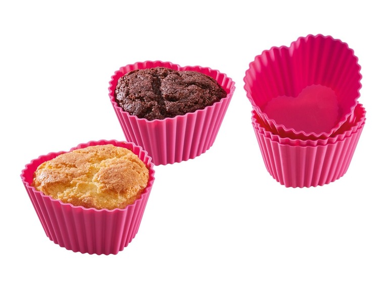 Gehe zu Vollbildansicht: ERNESTO® Muffin Formen, 12 Stück, wiederverwendbar, hitzebeständig, aus Silikon - Bild 9