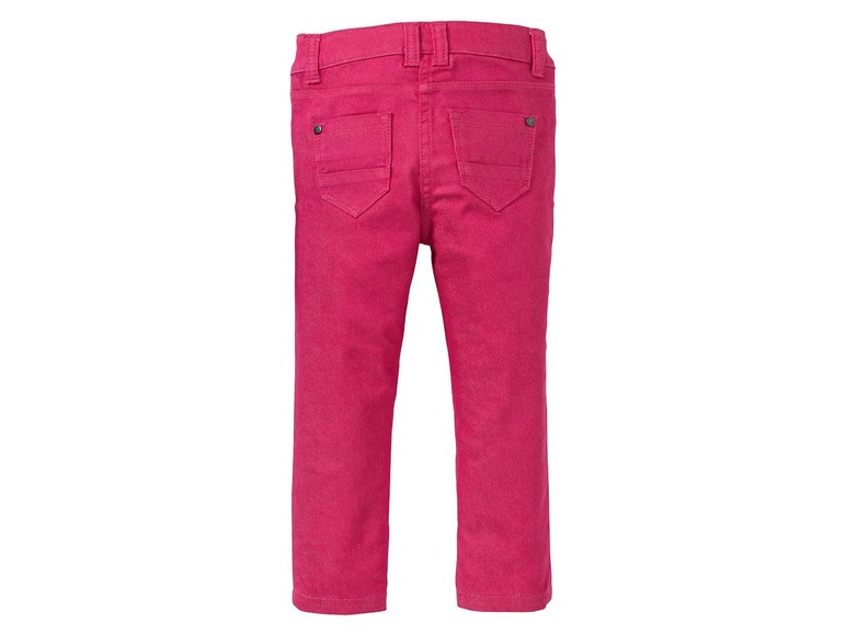 Gehe zu Vollbildansicht: LUPILU® Jeans Mädchen, Kleinkinder, Skinny Fit, Im 5-Pocket-Style, verstellbarer Innenbund - Bild 3