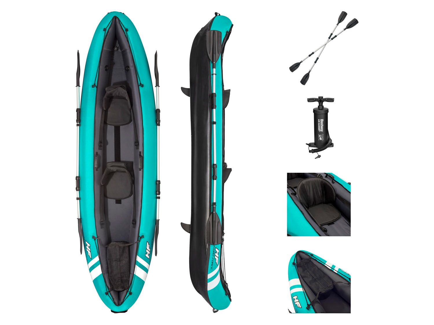 Thumbnail - Bestway Hydro-Force™ Kajak-Set „Ventura“ für 2 Personen 330 x 94 x 48 cm