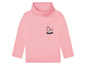 Rosa Langarmshirt mit Pinguin-Motiv