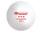Ein weißer Tischtennisball von Donic Schildkröt mit der Aufschrift 'Avantgarde 40+'.