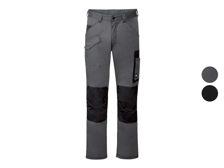 Caterpillar Arbeitshose, grau mit Knieschutz