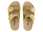 Goldene Sandalen mit Schnallen von Natural Walk.