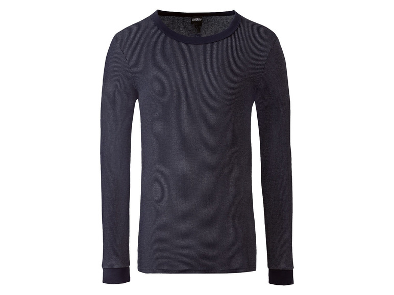 Ein dunkelblaues Langarmshirt von Livings.