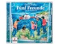 Eine CD mit einer Illustration aus der Enid Blyton-Serie 'Fünf Freunde' mit einem Helikopter und Kindern.