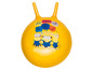 Ein gelber Hüpfball mit Minion-Figuren.