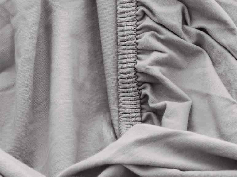 Gehe zu Vollbildansicht: Biberna Jersey Spannbettlaken, für Matratzentopper, aus Baumwolle und Elasthan, bügelfrei - Bild 7