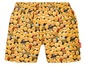 Badeshorts mit Emoji-Muster.