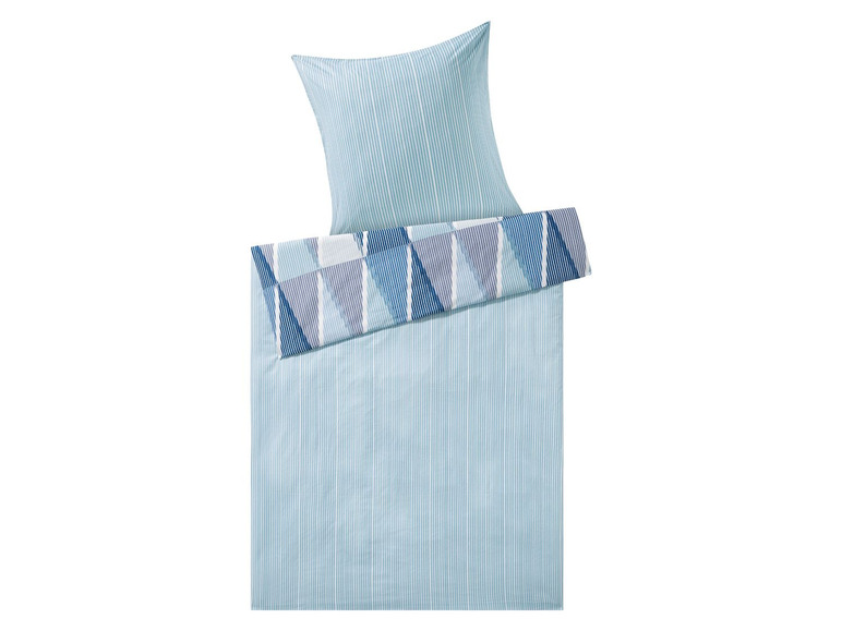 Gehe zu Vollbildansicht: MERADISO® Renforcé Bettwäsche, 155 x 220 cm, verdeckte Knopfleiste, aus reiner Baumwolle - Bild 2