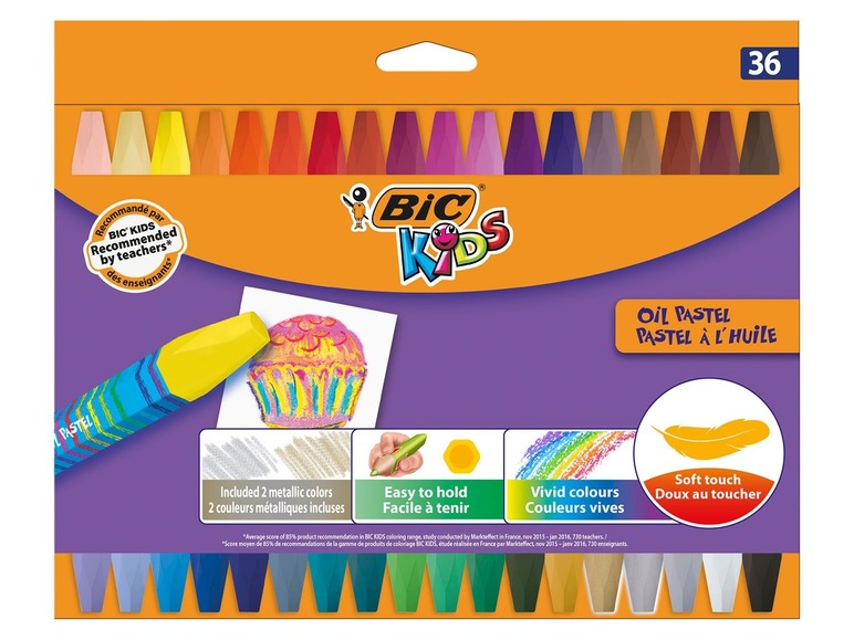 Gehe zu Vollbildansicht: BIC Kids Oil Pastel Ölmalkreide - Bild 1