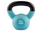 Eine blaue 6 kg Kettlebell für Fitness.