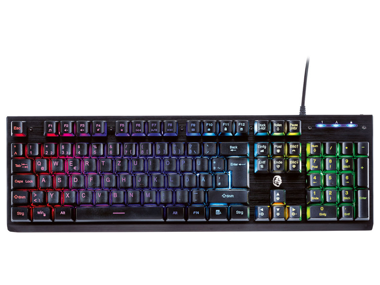 Gehe zu Vollbildansicht: SILVERCREST® Gaming Tastatur, kabelgebunden, mit RGB Beleuchtung - Bild 1