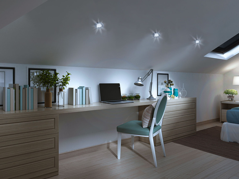 Gehe zu Vollbildansicht: LIVARNO home Einbauspots Zigbee Smart Home, 3er Set, mit Lichtfarbensteuerung, 2 fach sort. - Bild 11