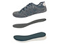 Blaue Sneaker mit 'CoolFlexx' Sohle.