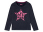 Dunkelblauer Longsleeve mit rosa Sternenprint von Pepperts!