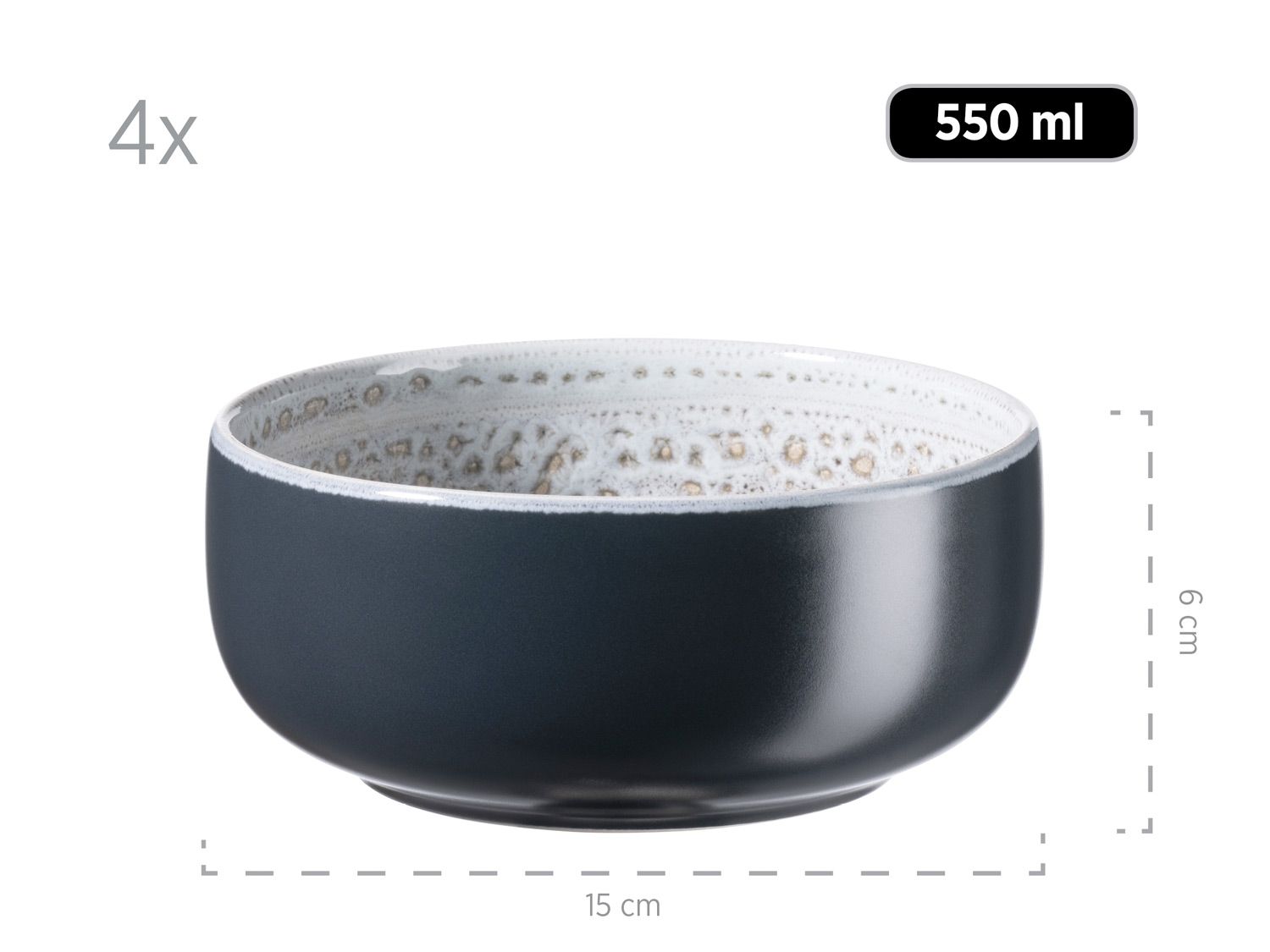 Thumbnail - MÄSER Serie Spicy Market, 16-teiliges Kombiservice aus Keramik (Blau)