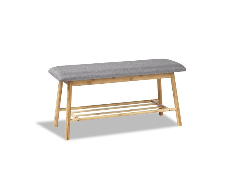 Gehe zu Vollbildansicht: LIVARNO LIVING® Sitzbank, 90 x 45 cm, mit Sitzkissen und Ablagefläche, aus Bambus - Bild 4