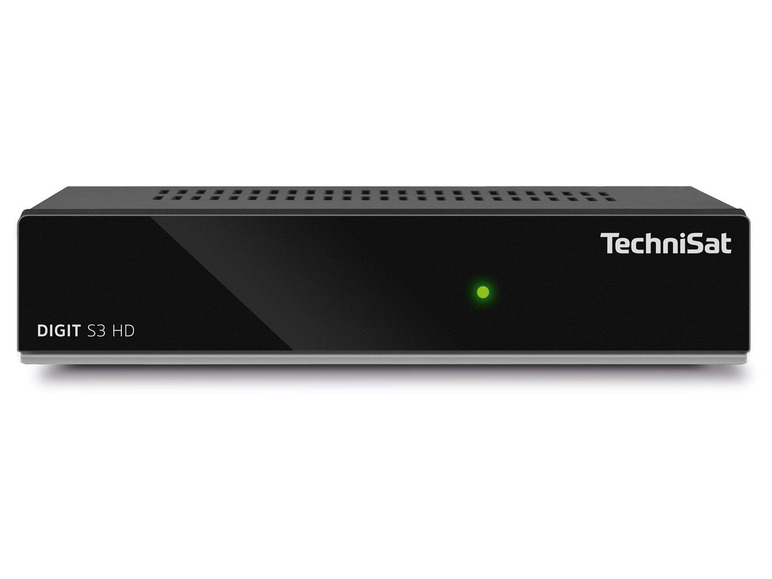 Ein schwarzer TechniSat DIGIT S3 HD Digitalreceiver.