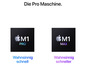 Apple M1 Pro und M1 Max Chips für schnelles Leistung.